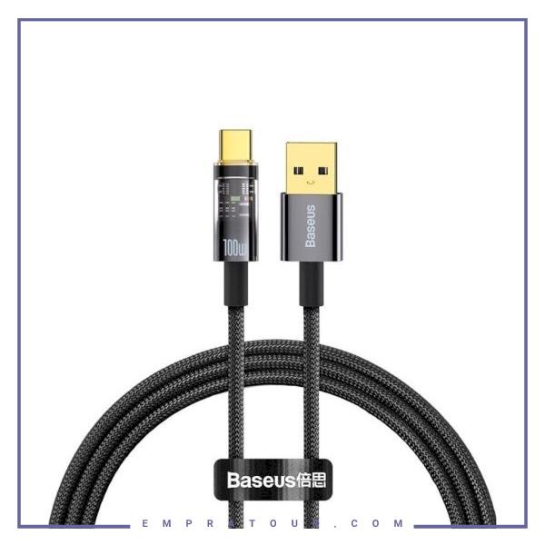 کابل  تایپ سی هوشمند بیسوس 2 متر Baseus TYPE-C CATS000301 Explorer